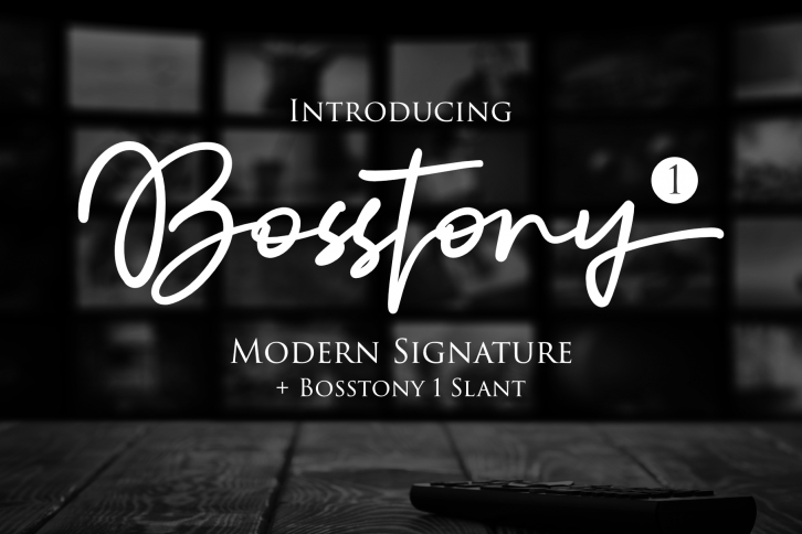 Bosstony 1 Font Download