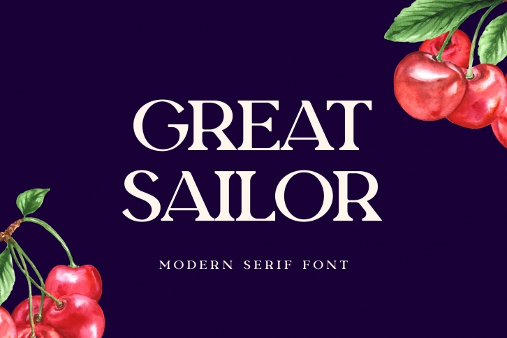 Great Sailor Serif Display Font Download