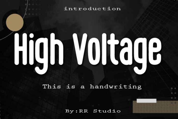 High Voltage Font Download