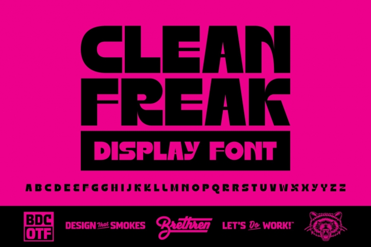 Clean Freak Display Font Download