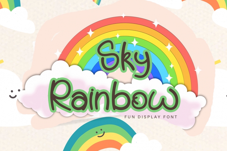 Sky Rainbow Font Download