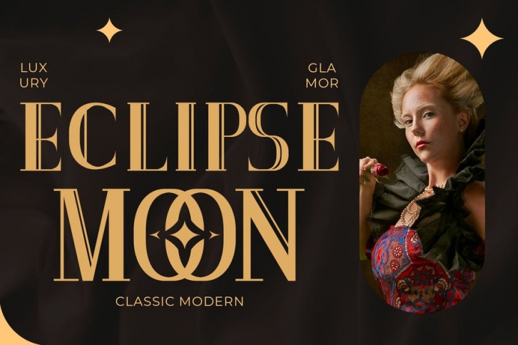 Eclipse Moon - Glamor Serif Font Font Download