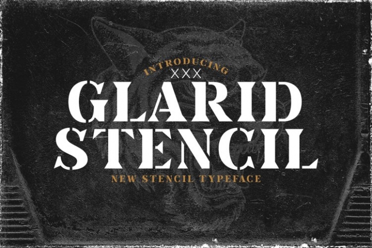 Glarid Stencil Font Download