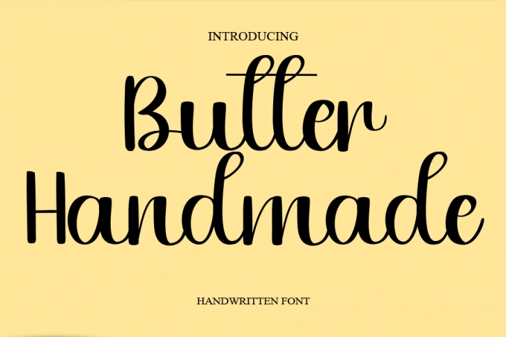 Butter Handmade Font Download