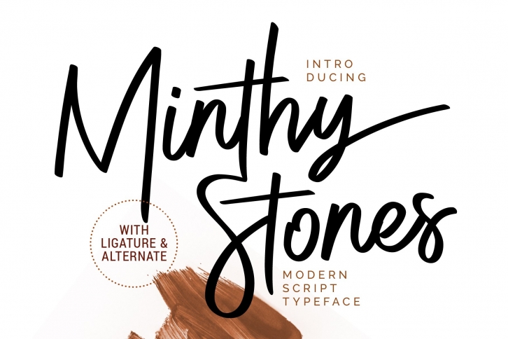 Minthy Stones Modern Script Font Download
