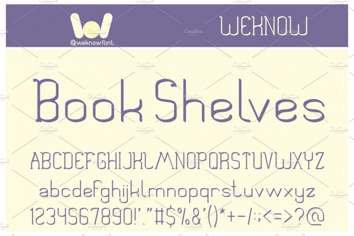 Book Shelves font Font Download