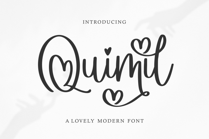Quimil A Lovely Modern. Font Download