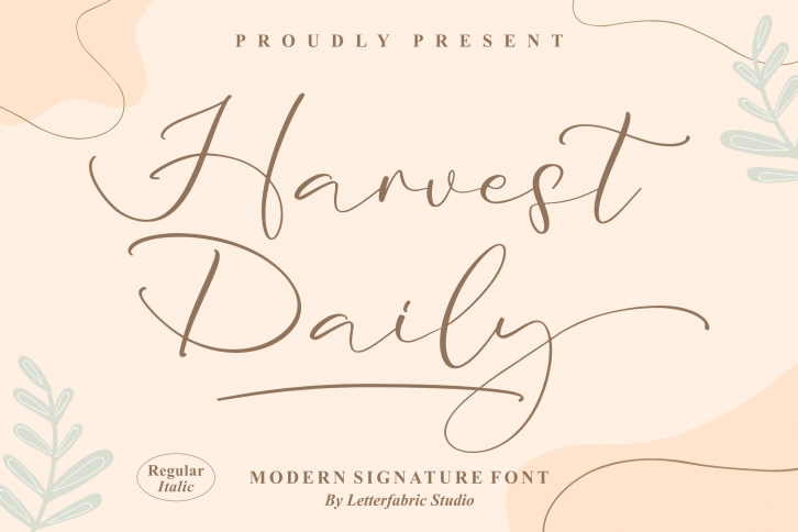 Harvest Daily Font Download