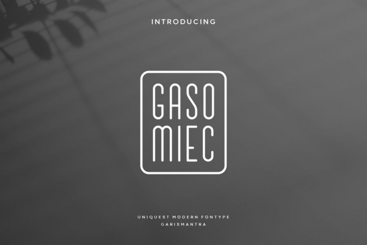Gasomiec Font Download