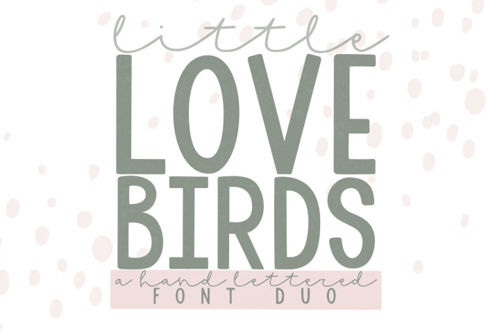 Little Love Birds Duo Font Download