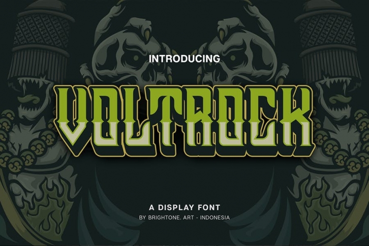 Voltrock - Esport Style Font Download