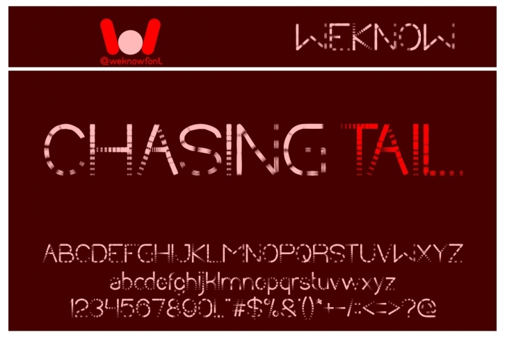 Chasing Tail Font Download