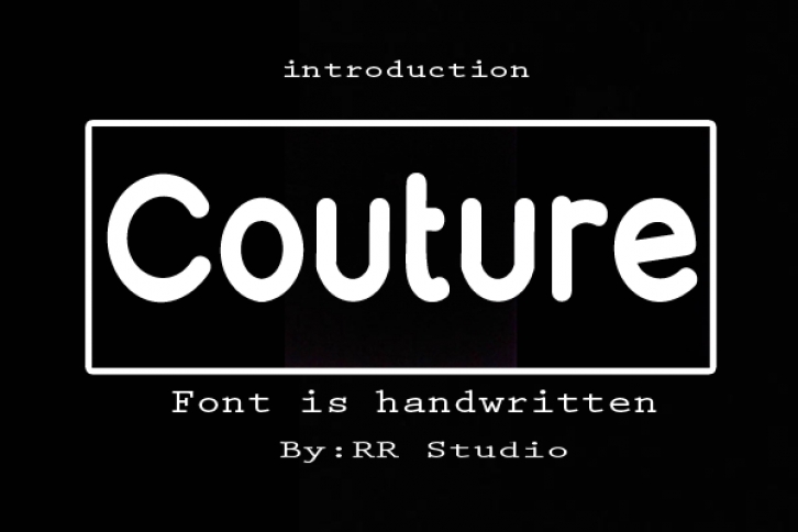 Couture Font Download