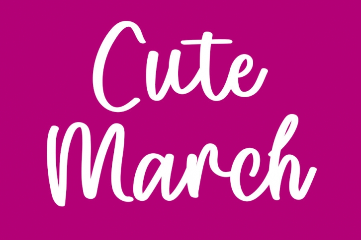 Cute March Font Download