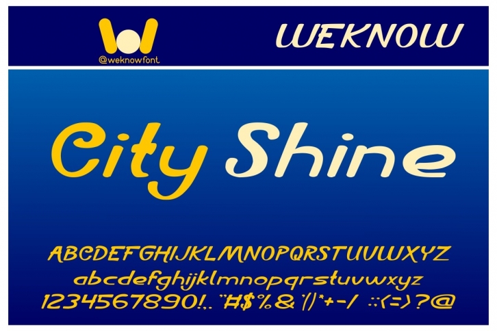 City Shine Font Download