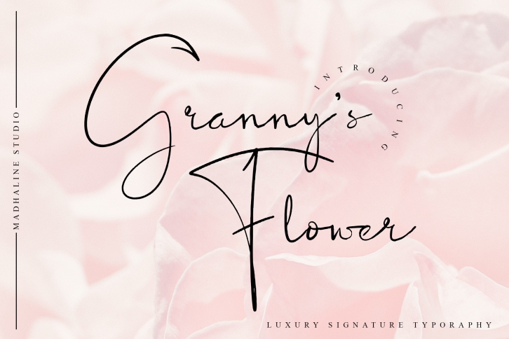 Granny's Flower Font Download