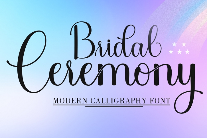 Bridal Ceremony Font Download