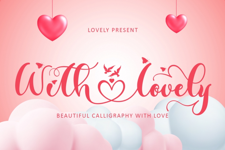 With Lovely Font Download