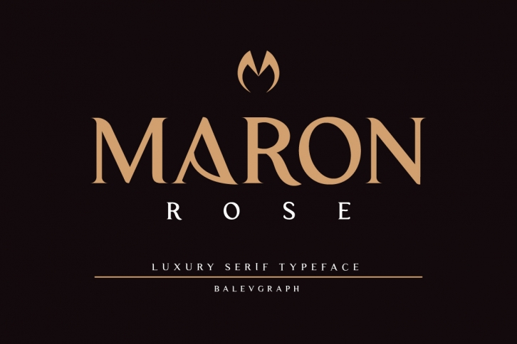 Maron Rose Luxury Sans Serif Font Download