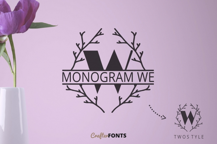 Monogram We Font Download