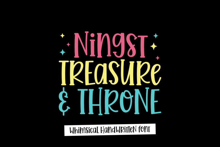Ningst Treasure and Throne Font Download
