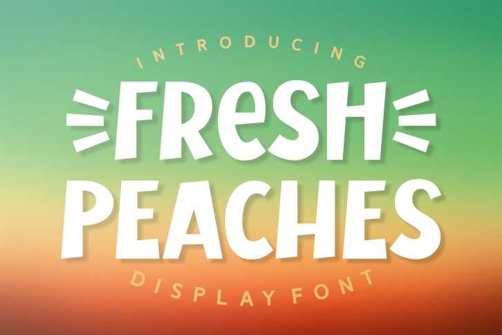 Fresh Peaches Font Download