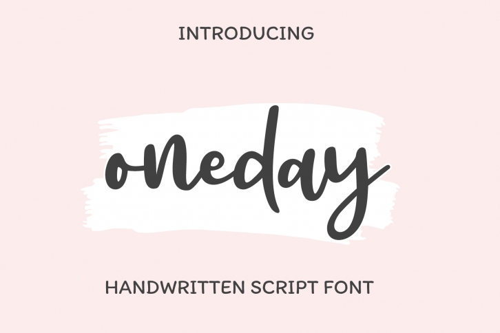 Oneday Font Download