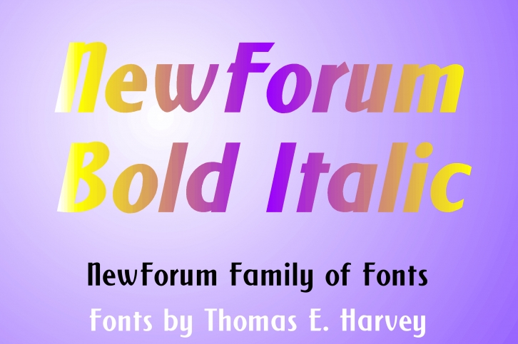 New Forum Bold Italic Font Download