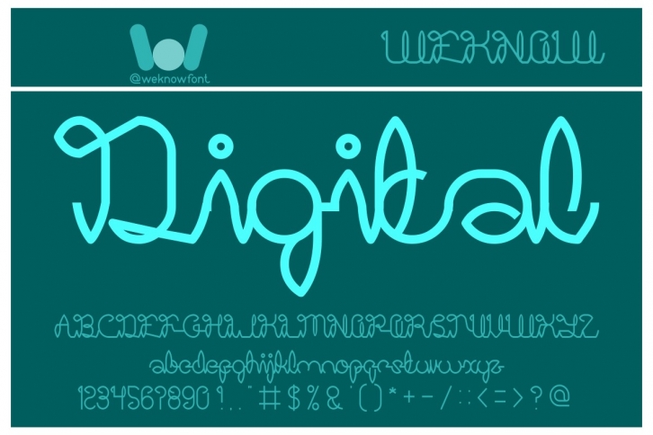 Digital Handmade Font Download