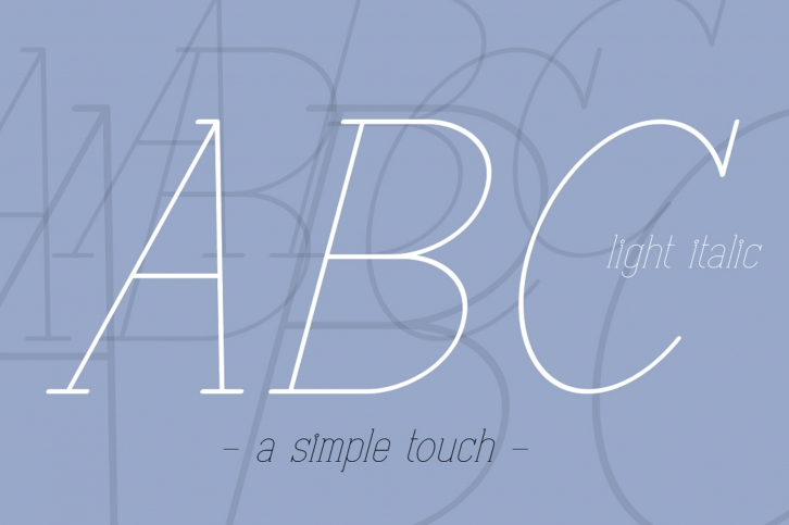 ABC Light Italic Font Download