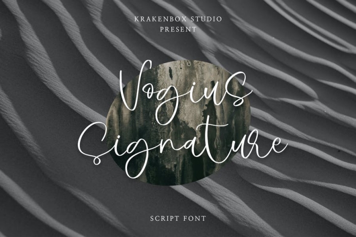 Vogius Signature - Script Font Download