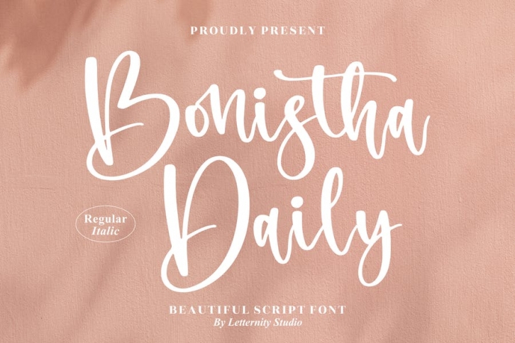 Bonistha Daily Beautiful Script Font LS Font Download