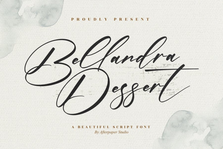 Bellandra Dessert Beautiful Script Font LS Font Download