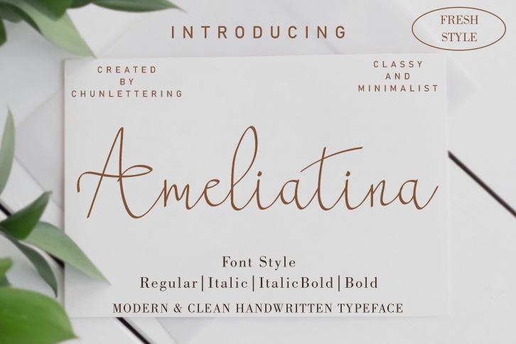 Ameliatina Font Download