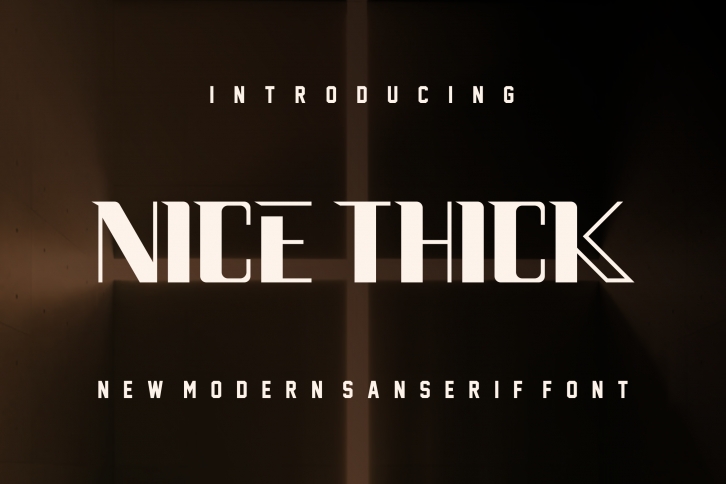 Nice Thick Font Download