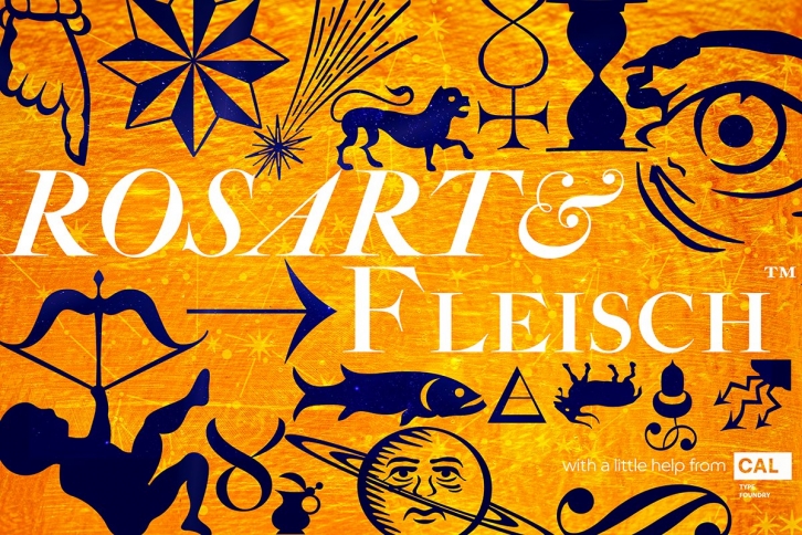 Rosart  Fleisch Hi Res ALL:10 FONTS Font Download