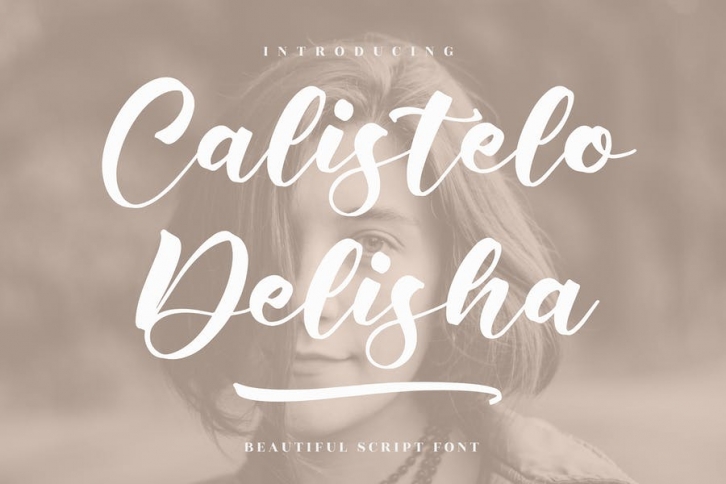 Calistelo Delisha Beautiful Script Font LS Font Download