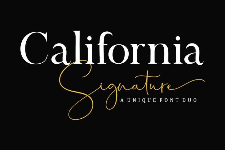 California Signature Duo Font Download