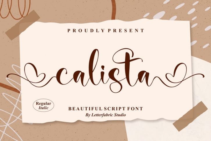 Calista Beautiful Script Font LS Font Download