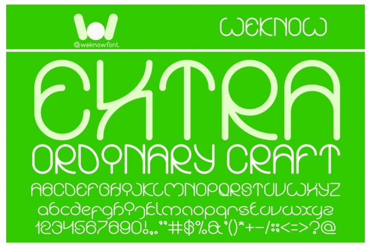 Extra Ordinary Craft Font Download