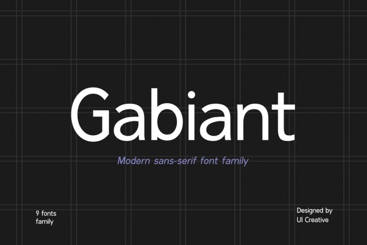 Gabiant Sans Serif Font Family Font Download