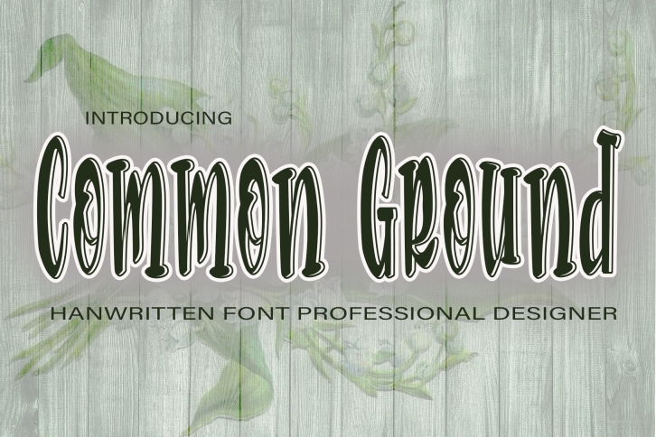 Common Gound Font Download