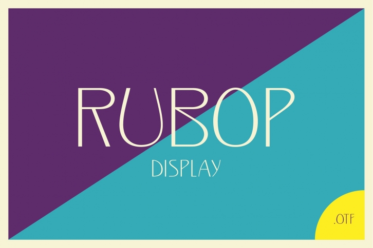 Rubop Display Font Download