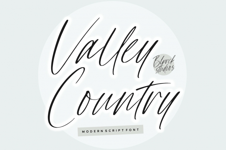 Valley Country Modern Script Font Download
