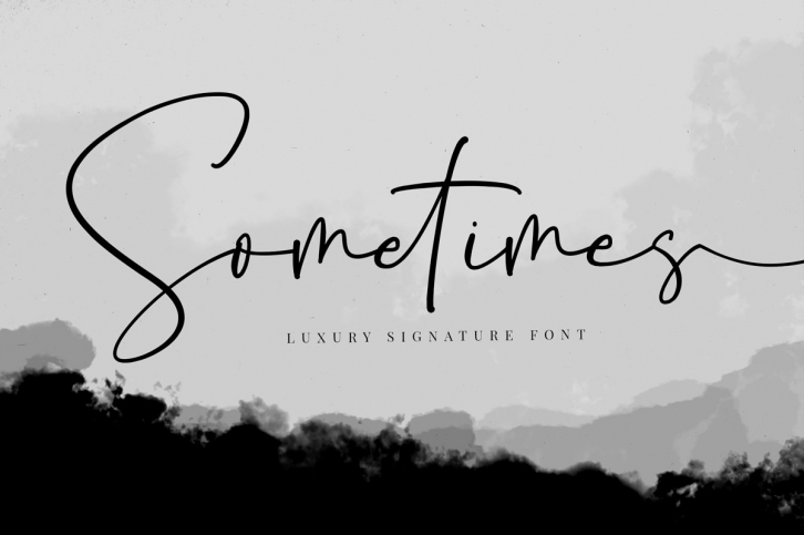 Sometimes Luxury Signature Font Download