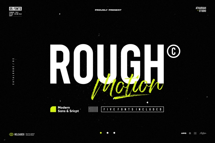 Rough Motion Scrip Font Download