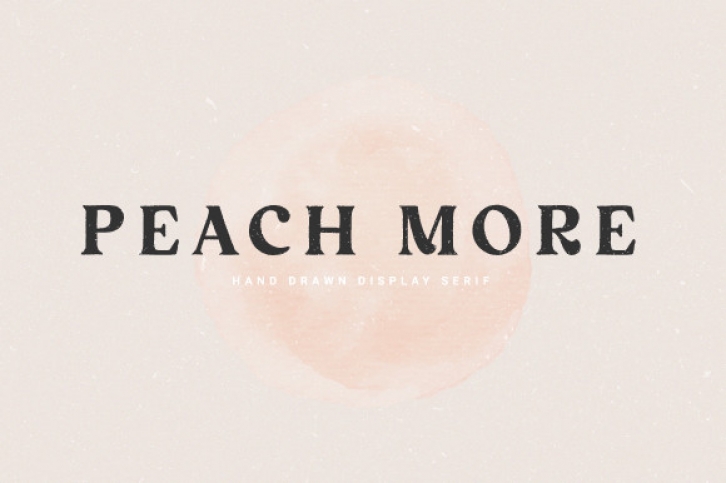 Peach More Font Download