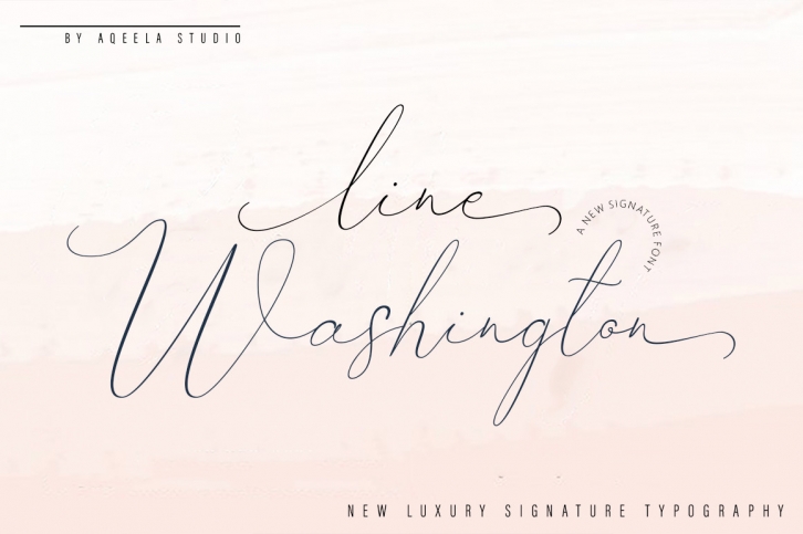 Line Washington Font Download
