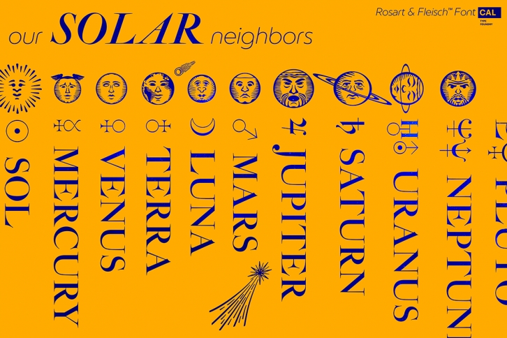 RF ZODIAC Signs  Constellations Font Download