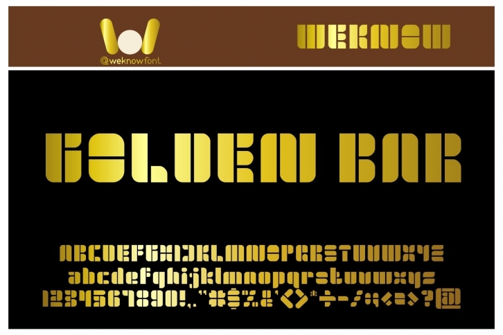 Golden Bar Font Download